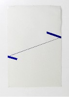 Bernard Villers, collage op papier 2016-2017, tape / papier ca. 1.04 x 0.69 m.  [blauw]
PHŒBUS•Rotterdam